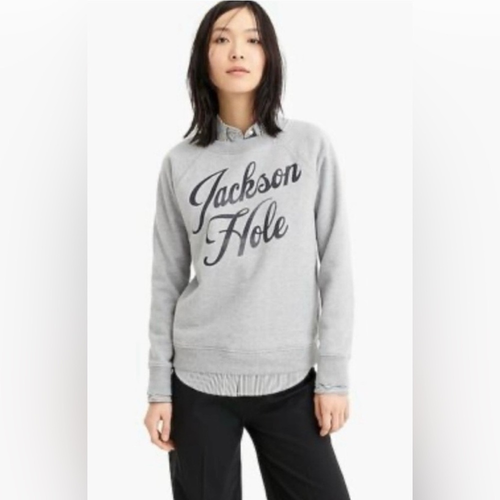 Gray J. Crew Jackson Hole Women's Sweatshirt, size S